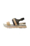 Liujo Women's Sandals Liu Jo Ba4107ex171 Brown/beige In Brown