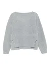 Liujo Wool And Cashmere Sweater  In Gray