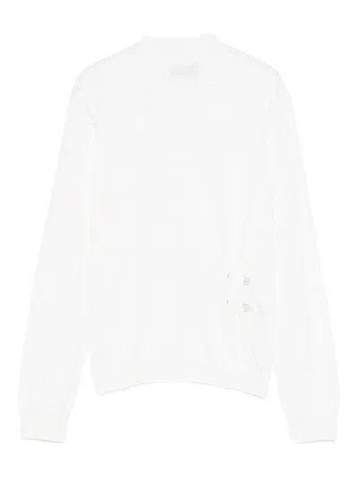 Liujo Wool Turtleneck Sweater  In White