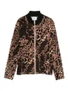 Liujo Zip-up Sweatshirt With Animal Print  In Black