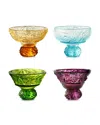 Liuli A Drink To Virtue Shot Glass, Set Of 4 In Multi