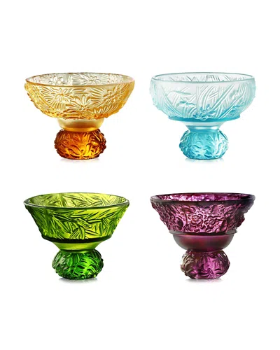 Liuli A Drink To Virtue Shot Glass, Set Of 4 In Multi