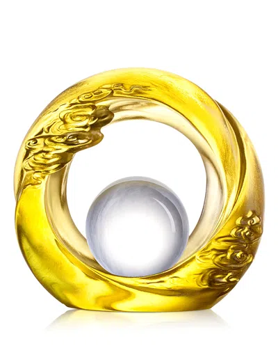 Liuli As The Good World Turns Generating Ruyi Through The Ether Crystal Sculpture In Amber