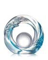 Liuli As The Good World Turns Generating Ruyi Through The Ether Crystal Sculpture In Blue