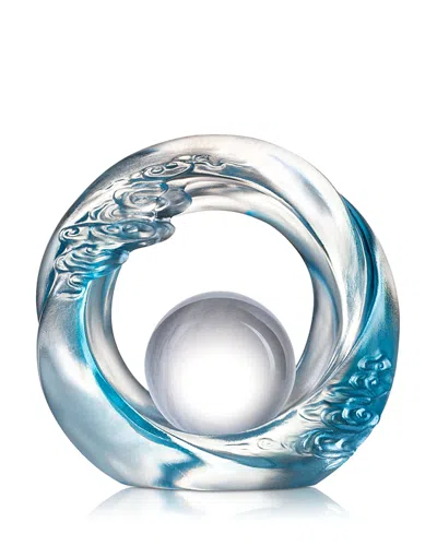 Liuli As The Good World Turns Generating Ruyi Through The Ether Crystal Sculpture In Blue
