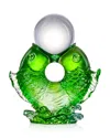 Liuli As The Good World Turns Twin Fish Sculpture In Green