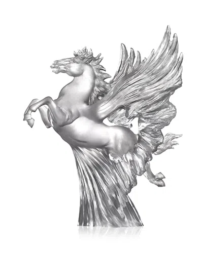 Liuli Ascension Limited Edition Crystal Glass Sculpture In Silver