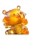 Liuli Chinese Zodiac Animals In Bright Florals Little Valiant One Figure In Amber