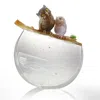 Liuli Crystal Owl Sculpture, This Lifetime Lanyu Scops