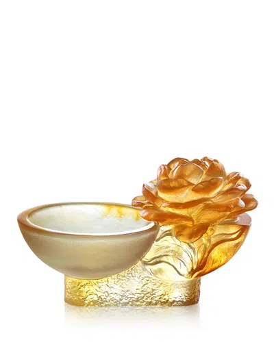 Liuli Destined Harmony Crystal Figure In Amber