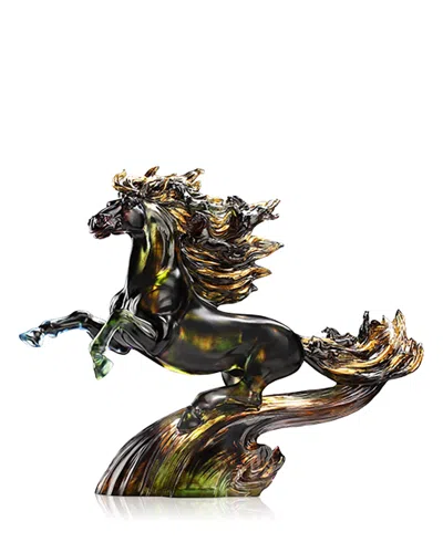 Liuli Excelsior Limited Edition Crystal Glass Sculpture In Green