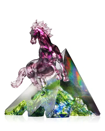 Liuli Faith Limited Edition Crystal Glass Sculpture In Multi