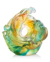 Liuli Incomparable Crystal Sculpture In Sky Blue/amber
