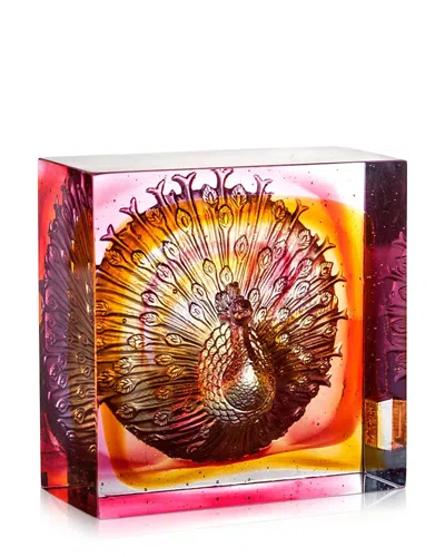 Liuli Limited Edition A Radiant Heart Crystal Glass Figure In Multi