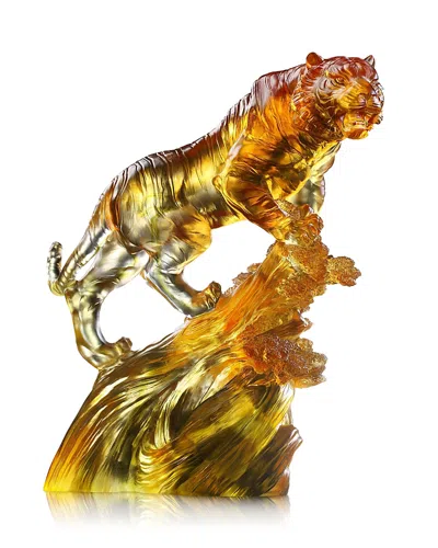 Liuli Limited Edition Ascent Of The Visionary Crystal Glass Figure In Brown