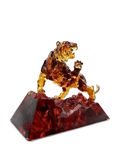 Liuli Limited Edition Eight Thousand Miles Crystal Glass Figure In Brown