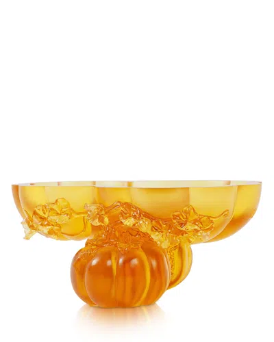 Liuli Limited Edition Golden Gourds Of Fortune Crystal Glass Figure