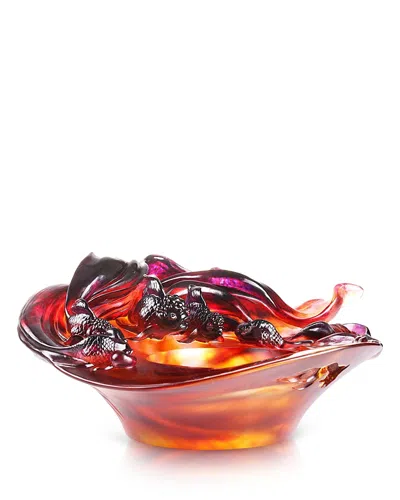Liuli Limited Edition Harmonious Beauty Crystal Glass Figure In Multi