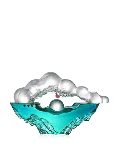 Liuli Limited Edition Harmony Amongst All Things Crystal Glass Figure In Blue