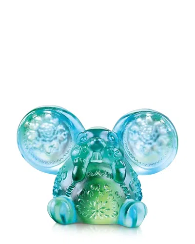 Liuli Limited Edition One And The Same The Optimists Crystal Glass Figure In Blue