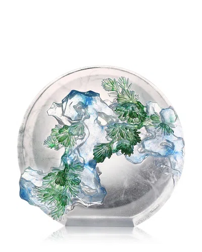 Liuli Limited Edition The Tai Chi Series Pine And Stone Crystal Figure In Multi