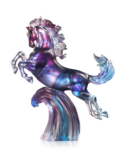 Liuli Lofty Peaks, Vision Beyond Limited Edition Crystal Glass Sculpture In Multi