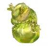 Liuli Nature, Pomegranates, Vase, Pen Holder, Talent Conquers All In Amber Gree