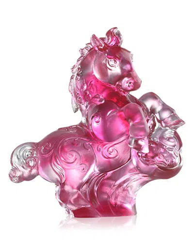 Liuli Ruyi's Twelve Blessings An Unbridled Spirit Crystal Glass Sculpture