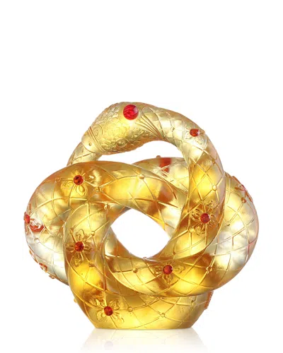 Liuli Shifting Winds Of Fate Crystal 2025 Snake Figure In Amber