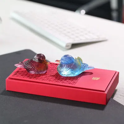 Liuli Soulmate Crystal Bird Figures In Mixed