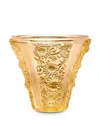 Liuli Vase, In The Presence Of Spring, Exquisite Goldenrod In Amber