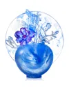 Liuli World Of Beautiful Compassion Crystal Figure In Blue