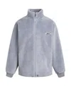 Liuregali Logo Collar Casual Jacket In Gray