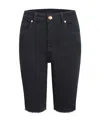 Liuregali Logo Slim Denim Shorts In Black