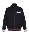 Liuregali Logo Sunset Printed Casual Jacket In Black