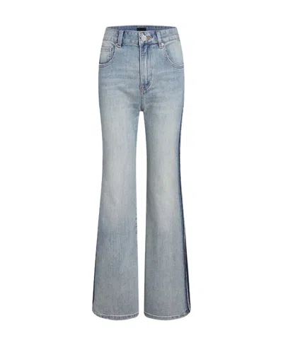 Liuregali Side Slit Jeans In Gray