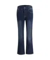 Liuregali Small Split Faded Jeans Pants In Black
