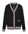 Liuregali Sonic Jacquard Knitted Cardigan In Black