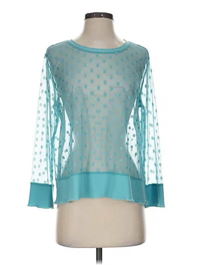 Pre-owned Liv 3/4 Sleeve Top Teal Boatneck Tops