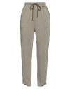 Liv Bergen Woman Pants Khaki Size L Cotton, Modal, Elastane In Beige