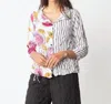 LIV BY HABITAT CHINCHED POCKET BUTTON FRONT TOP IN WHITE