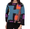 Liv By Habitat Collage Swing Pullover Sweater In Multicolor In Multi