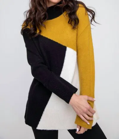Liv By Habitat Colorblock Funnel Neck Sweater In Multi