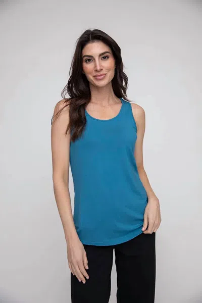 Liv By Habitat Crewneck Tank Top In Ocean In Blue