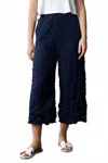 Liv By Habitat Crinkle Crepe Crop Pant In Navy