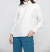 Liv By Habitat Liv Quarter Zip Pullover In Winter White In White