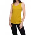 Liv By Habitat Foundation Knit Tank In Gold In Green