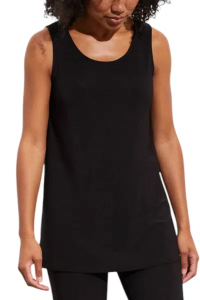 Liv By Habitat Knit Long Tank Top In Black Foundation In Multi