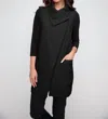 Liv By Habitat Quilt Angled Pocket Vest In Black