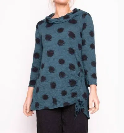 Liv By Habitat Ruched Cowl Tunuc In Spruce In Black